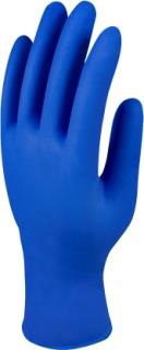 Handschuhe Mediguard - SENSICARE SILK - Nitril Blau, puderfrei - Texturierte Finger - Grosse M - 200 STUCK